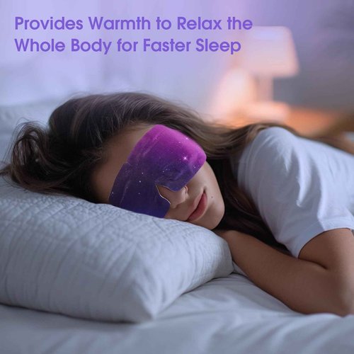 ZHENYEMEI 14Packs Microcurrent Heated Eye Mask for Dry Eye, Sleep Steam Eye Masks Disposable Self Heating for Warm Compress Dark Circles Puffiness Relief Fatigue Travel Essentials Gift for Women Men