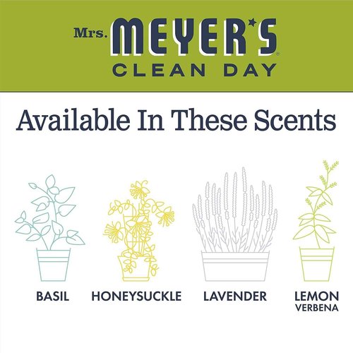 Mrs. Meyer's Lemon Verbena Liquid Hand Soap, Cruelty-Free and Hand Wash Formula Made with Essential Oils,16 oz. (Pack of 2)