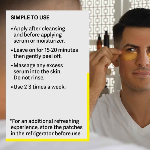Zest Under Eye Mask w/Collagen & Hyaluronic Acid - Gel Patches Brighten & Reduce Puffy Eyes, Dark Circles, Wrinkles, Undereye Bags - Bridesmaids & Birthday Gift for Women (50 Pairs, Gold)