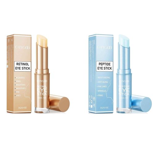 CITYGOO Retinol Eye Stick With Collagen, Hyaluronic Acid For Dark Circle, Under Eye Cream Anti Aging, For Puffiness and Bags Reduces Fine Lines