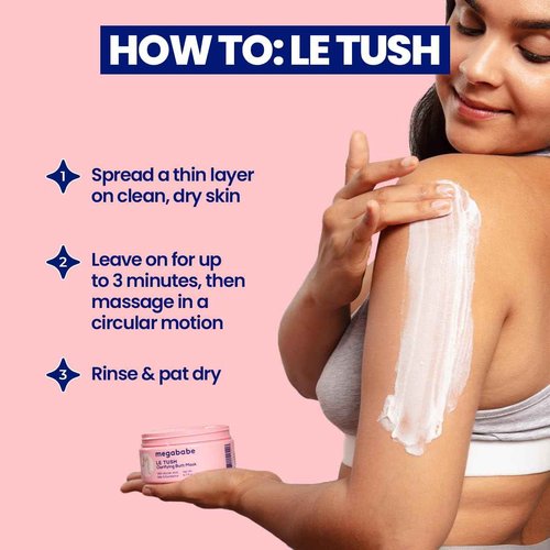 Megababe Butt & Body Acne Mask - Le Tush | Clarifying, Exfoliating & Hydrating | 6.7 fl oz