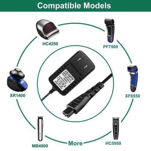 Replacement Charger for Remington Shaver HC4250 HC5870 PF7500 PF7600 PG6250 PG6255 PG6170 PG6171 XR7000 XF8550 XF8700 XR1400 XR1430 HC5950, 5V Trimmer Charging Cord for Remington Razor