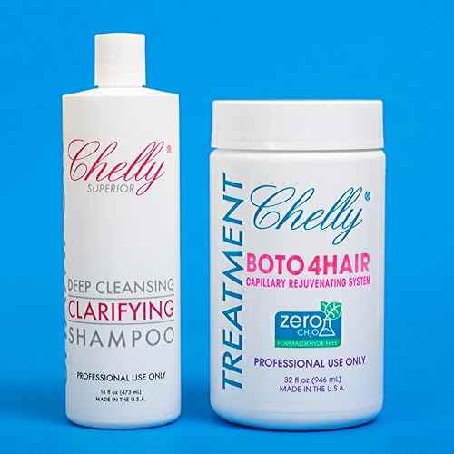 Combo Chelly Hair Treatment Capillary Rejuvenating System FORMALDEHYDE FREE 32 fl oz. + Clarifying Shampoo 16 fl