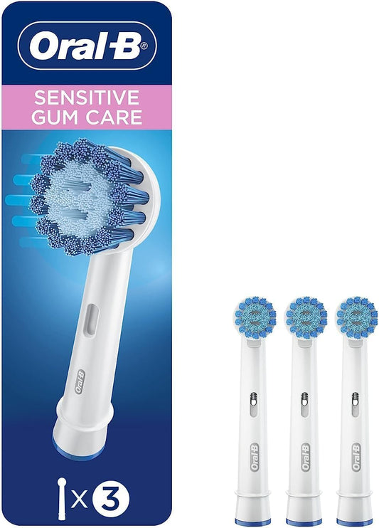 Oral-B Sensitive Gum Care Electric Toothbrush Replacement Brush Heads Refill, 3 Count