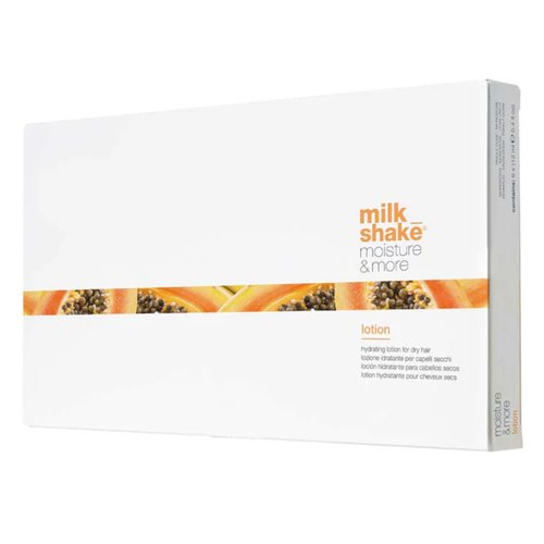 milk_shake Moisture & More Hydrating Lotion Vials - Intense Weekly Hydration Treatment for Dry, Dehydrated Hair | Restores Shine and Moisture | Tropical Scent