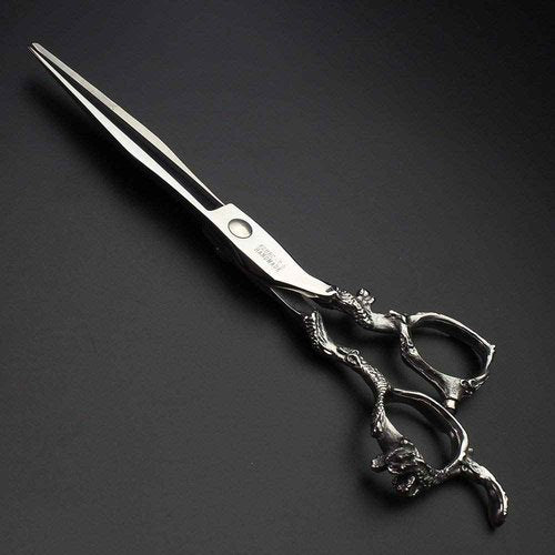 7" 7.5" 8"9" Professional Hairdressing Scissors Barber Salon Hair Cutting Dragon Shears (Large). (7 inch—A)