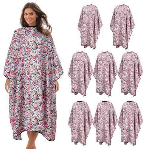 Professional Salon Cape Polyester Barber Cape Hair Cut Cape,54¡±x62¡± (8 Pack)