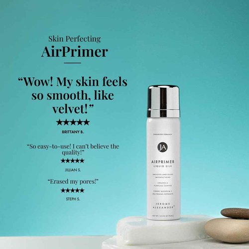 Jerome Alexander MagicMinerals Air Primer & Setting Spray Bundle – LiquidSilk Air Primer and AirFinish Setting Spray – Pore-Minimizing, Skin-Smoothing Formula for Long-Lasting, Flawless Matte Finish