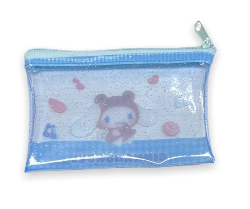 Sanrio Cinnamoroll Accessories Cosmetic Flat vinyl Mini pouch Zipper Case Bag 4.7 in (W) × 3.0 in (H)