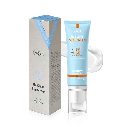 VGO Mineral Sunscreen for Face, Reef Safe Sunscreen, Oil-Free Face Moisturizer with SPF 50, Broad-Spectrum UVA/UVB Protection, Lightweight, Non-Comedogenic, Travel Size (1 pack)