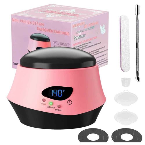 Nail Polish Remover Machine Upgraded Electric Steam Remover Portable Automatic Gel Nail Polish Remover for Home and Salon Use (1)