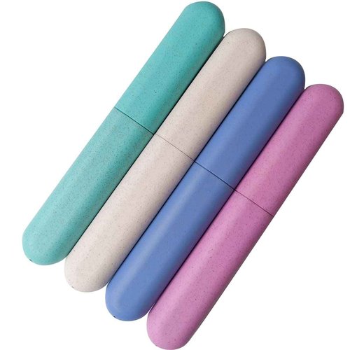 ZYYC 4 Pack Travel Toothbrush Case, Holder Toothbrush Travel Containers for Trip Home Camping Dust-Proof and Sanitary, Travel Toothbrush Holder