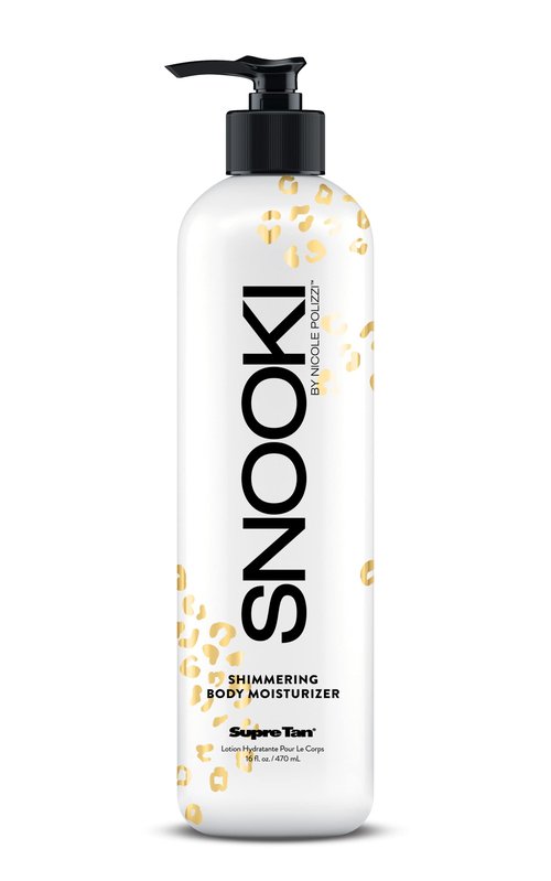 Supre Snooki SoftChic Shimmering Body Moisturizer with Coconut & Sweet Almond 16oz - Lightweight, Gluten Free, Vegan, Pink Berry Fragrance