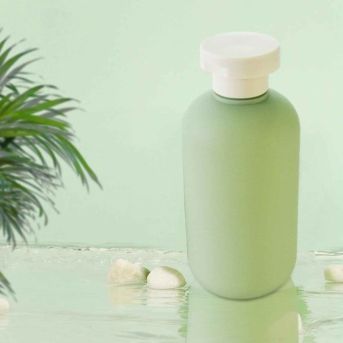 Qiveno 6.8oz Green Empty Squeeze Bottles, Plastic Travel Bottles with Flip Cap, Refillable Containers for Lotion Cream Shampoo Leak Proof Travel Bottle(5Pcs)
