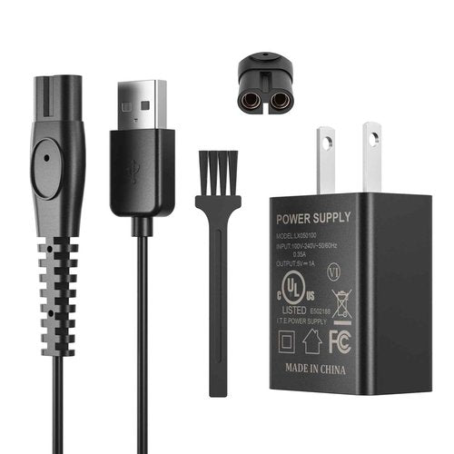 Xxszhy 5V Fast Charger Fit for Philips Norelco One Blade QP2724 QP2834 QP1324 QP4631 QP6542 QP6552 QP4530 QP1924 MG7910 MG5910 MG9510 MG9525 Fit for Phillips One Blade Trimmer Electric Shaver Razor