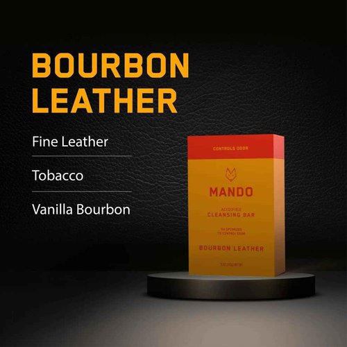 Mando Whole Body Deodorant For Men - Smooth Solid Stick 2-Pack and Acidified Cleansing Bar - 72 Hour Odor Control - Aluminum Free, Baking Soda Free, Skin Safe