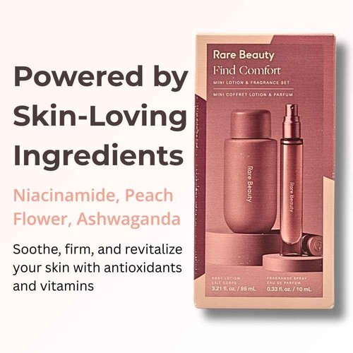 Rare Beauty Mini Find Comfort Lotion & Fragrance Set: Find Comfort Hydrating Body Lotion Mini & Find Comfort Eau de Parfum