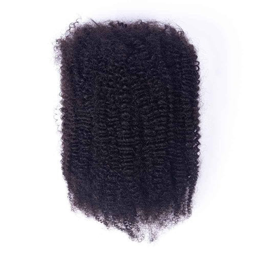 Afro Kinky-Curly Human Hair Bulk for Twist, Dreadlocks Making, Repairing and Extending Locs,100% Afro Kinkys Bulk Human Hair Natural Black Color, 16inches, 50g/pack Can be Dyed