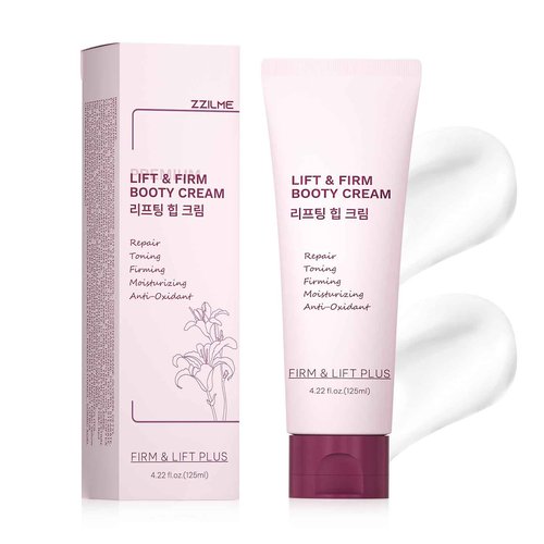 ZZILME B TIGHT Cellulite Cream – Butt Firming Cream for Smoothing, Tightening & Lifting Booty & Arms, Reduces Cellulite Appearance Korean Skincare 4.23 Fl Oz