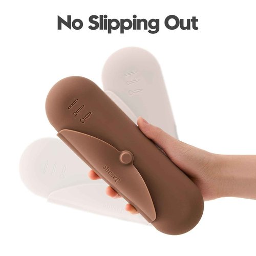 JASAQE Silicone Makeup Brush Holder, Large Travel Makeup Brush Case, Soft Portable Cosmetic Face Brushes Holder