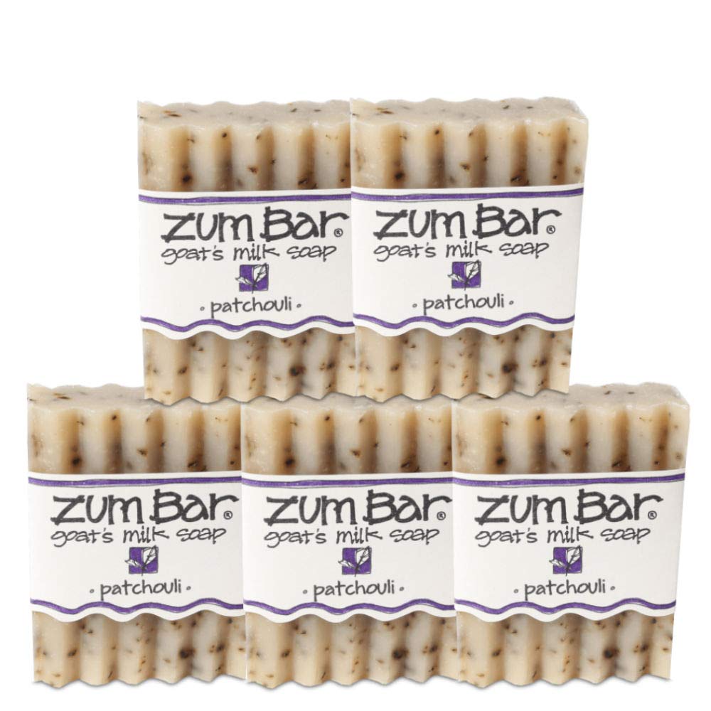 Indigo Wild Zum Bar Goat's Milk Soap, Patchouli - 5 Count (Pack of 1)