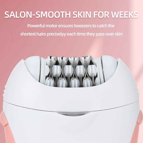 Glabrouse Skin Smooth Glide Epilator for Women,Facial Epilator for Women,Cordless Face Hair Remover with Light,Hair Rmoval for Face Bikini Legs, Body Removal Device