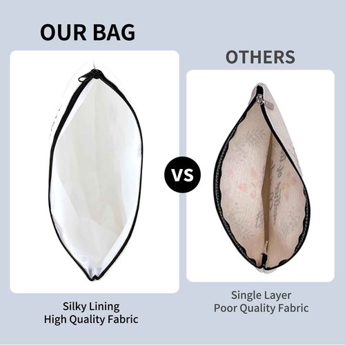 MSQ 40th Birthday Gifts for Women Makeup Bags, Sweet 40th Gifts Friendship Gift Ideas for Her Women Teens Sister Funny Cosmetic Bag Travel Toiletries Bags Since 1985 Bday Gift from Mom