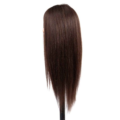 Mannequin Head Human Hair, 26 Inch Mannequin Head with Hair and Stand, 60% Real Hair Mannequin Head for Kids, Cosmetology mannequin head for braiding, Mannequins Doll Head to Practice Hairstyles