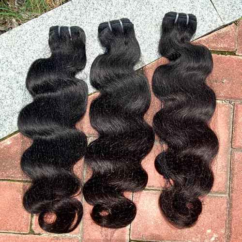 Perismoda Body Wave Human Hair Bundles 15A Raw Human Hair Bundles 100% Unprocessed Brazilian Virgin Human Hair Extensions 26 Inch 1 Bundle Quick Weave Hair Extensions Natural Color