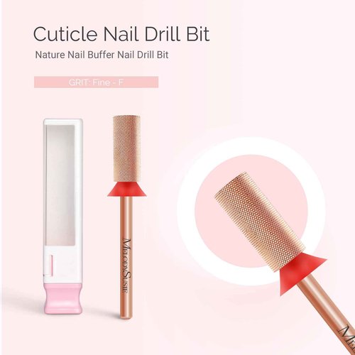 MelodySusie Cordless Electric Nail Drill Machine 11 in 1 Kit with Large Barrel Nail Buffer Bit