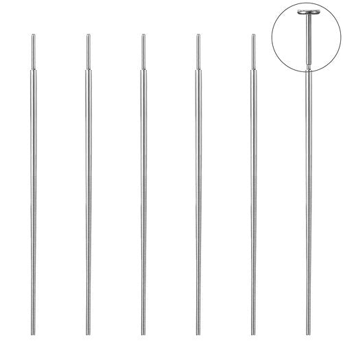 Yolev 6 Pcs Stainless Steel Piercing Taper 20G 0.8mm Piercing Changing Tool Puncture Aids Body Taper Piercing Kit