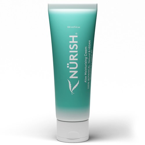 NURISH Advanced Moisturizing Cream | Natural & Vegan | Hand & Body Moisturizer for all Skin Type | Non-Comedogenic | Use 1/4 as much as other creams | Protects skin all day, Travel Friendly 3.4 Ounce