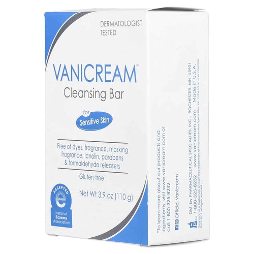 Vanicream Pharmaceutical Specialties Cleansing Bar, Unscented, 3.9. Ounce, (Pack of 6)