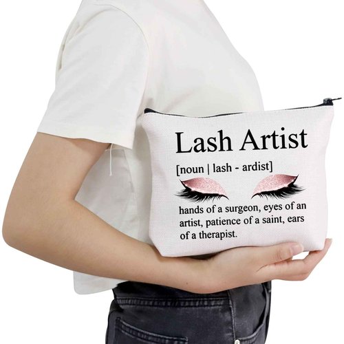 POFULL Lash Artist Gift MakeUp Gift Beauty Lashes Girl Gift Makeup Artist Gifts Eyelashes Artist Gift (Lash Artist bag)