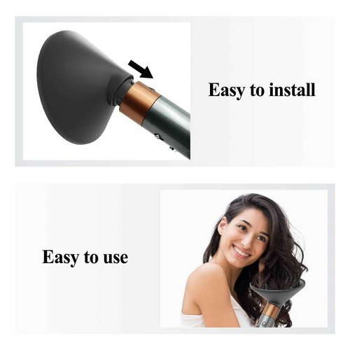 YTCHYYSK Wide-Tooth Comb Pre-Styling Dryer Nozzle Attachment Replacement and Large Diffuser Attachment for Dyson Airwrap Attachments