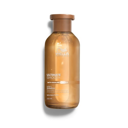 Wella Professionals ULTIMATE SMOOTH Shampoo for Dry, Dull & Frizzy Hair | With Squalane & Omega 9 | 8.4 Fl Oz