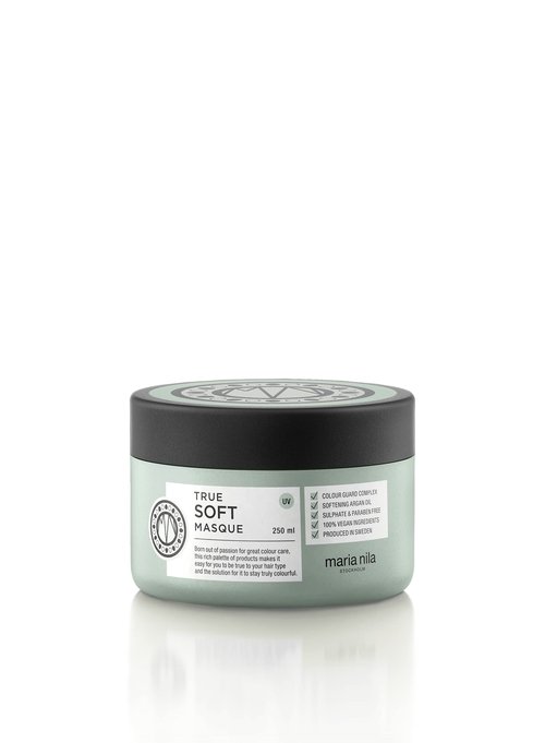 Maria Nila True Soft, Hair Mask 8.5 Fl Oz, For Dry Hair, Argan Oil Remoisturises & Reduces Frizz, 100% Vegan & Sulfate/Paraben free