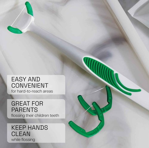 REACH Ultraclean Access Disposable Snap-On Flosser Refill Heads for Proper Oral Care, Mint Flavored, 28 Count (Pack of 5)