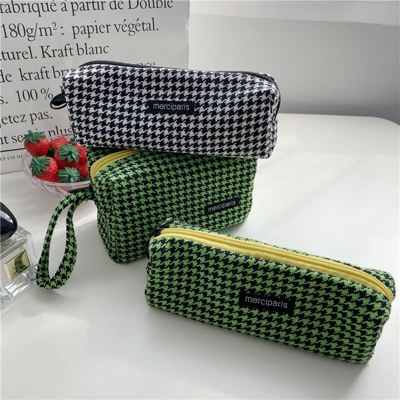 LETGO 2 Pieces Makeup Bag Large Capacity Cosmetic Bag Canvas Travel Toiletry Bag Organizer Cute Makeup Brushes Aesthetic Accessories Storage Bag for Women