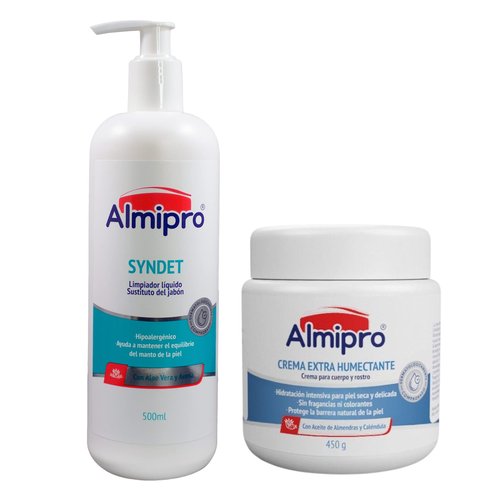 almipro Delicate Sensitive Skin Care Bundle – Extra Moisturizing Cream and Soothing, Moisturizing Body Wash for Delicate Skin – Nourish, protect, and repair Skincare Duo of 15.87 oz. Jar + Bottle 1