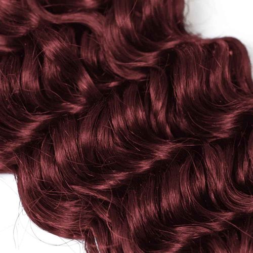 #33 Reddish Brown Bundles Human Hair Deep Wave 3 Bundles 14 16 18 Inch Unprocessed Brazilian Virgin Remy Copper Red Deep Wave Bundle Human Hair Extensions For Black Women