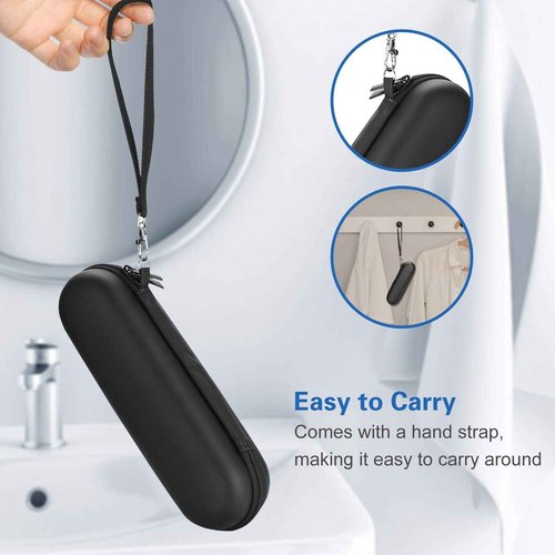 ProCase Travel Case for Oral-B/Oral-B Pro Smartseries/IO Serie Sonicare Protective Clean Electric Toothbrush, Hard EVA Case Cover Storage Bag Holder with Mesh Pocket for Accessories -Black