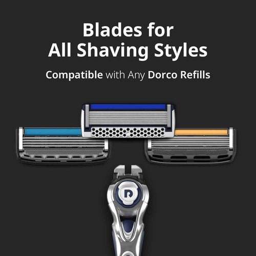 Dorco Pace 7 - World's First and Only Seven Blade Razor - 12 Cartridges (No Handle)