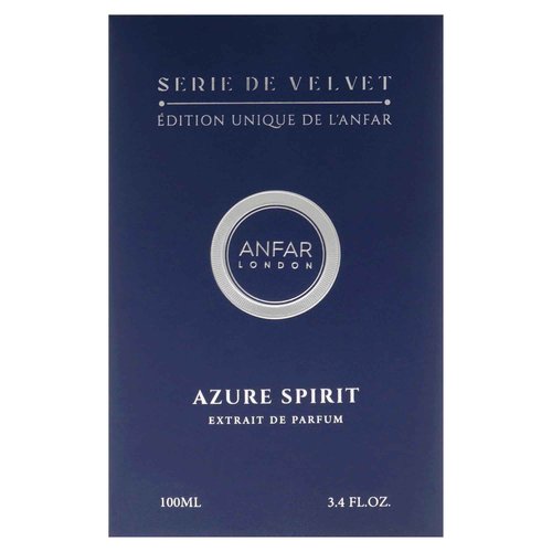 Anfar London - Azure Spirit for Men - 3.4 oz Extrait De Parfum Spray