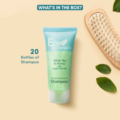 Eco Botanics Travel-Size Hotel Shampoo and Conditioner .85 oz (Case of 20)