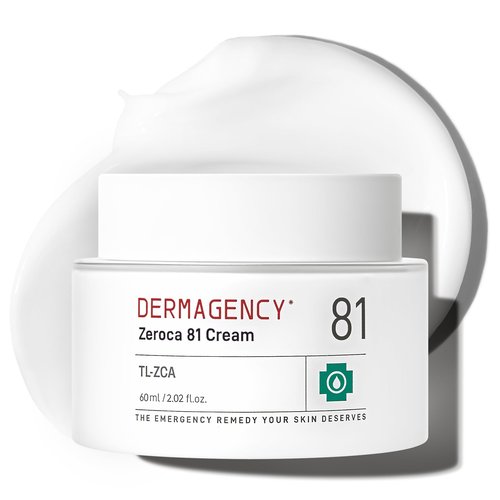 DERMAGENCY Zeroca 81 Korean Calming Cream for Acne-Prone & Sensitive Skin – Lightweight and gentle daily soothing moisturizer, Controls Sebum, Deeply Hydrates & Smooths Texture (2.02 fl.oz. 60 ml)
