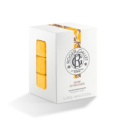 ROGER & GALLET | Body Wash & Body Soap for Women | Bois D'Orange - Orange Wood 3 X 3.5 Oz