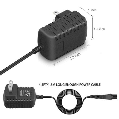 PERFEIDY Replacement Charger for Braun Shavers Series 9 7 3 5 1 Charger, 12V 400mA Power Cord for Braun S3 S6 S7 S8 S5 S9 S1 Electric Razor 3040s 340s 9385cc 370 9290cc 9095cc Wall Charger