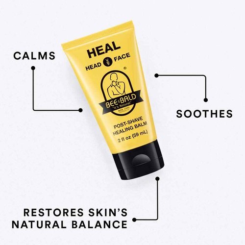 Bee Bald 4-Pack with SMOOTH PLUS Daily Moisturizer with SPF 30, SHAVE Premium Shave Cream, HEAL Post-Shave Healing Balm, and CLEAN Hydrating Facial Cleanser