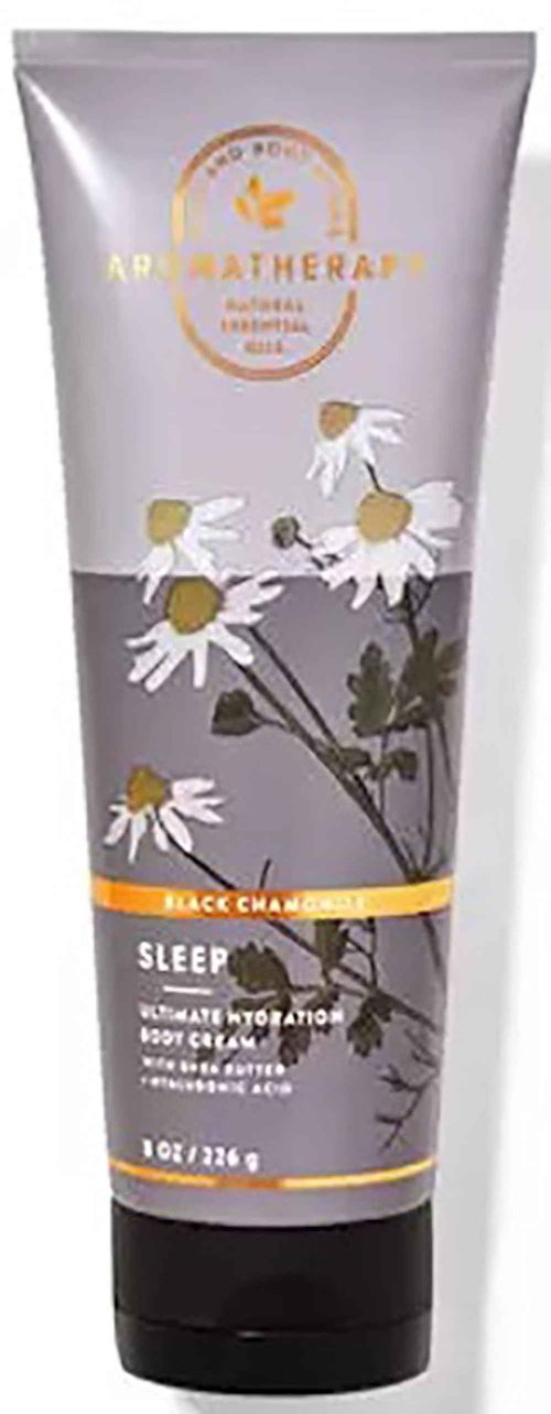 Bath and Body Works Black Chamomile Body Care Aromatherapy Moisturizing Body Cream w/Essential Oils - 8 oz Many Scents (Black Chamomile)